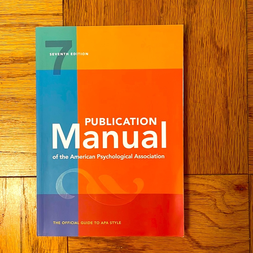Manual publication of the American psychological association